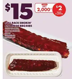 Loblaws FULL RACK SMOKIN' STAMPEDE BBQ RIBS, 500 G offer