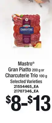 Loblaws MASTRO GRAN PIATTO 200 G OR CHARCUTERIE TRIO 100 G offer