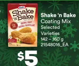 Loblaws SHAKE 'N BAKE COATING MIX, 142 – 160 G offer