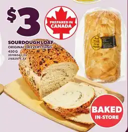Loblaws SOURDOUGH LOAF, 450 G offer