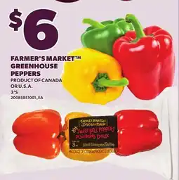 Loblaws FARMER'S MARKET GREENHOUSE PEPPERS, 3'S offer