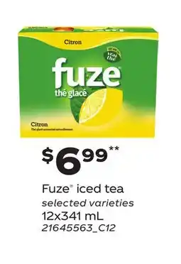 Loblaws FUZE ICED TEA, 12x341 mL offer