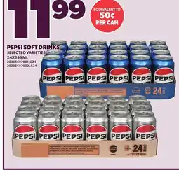 Loblaws PEPSI SOFT DRINKS, 24X355 ML offer