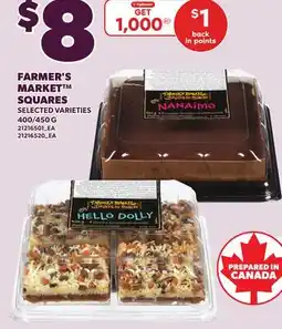 Loblaws FARMER'S MARKET SQUARES, 400/450 G offer