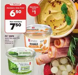 Loblaws PC DIPS, 454 G offer
