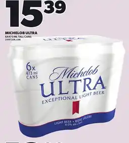 Loblaws MICHELOB ULTRA, 6X473 ML TALL CANS offer