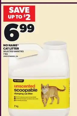 Loblaws NO NAME CAT LITTER, 7 KG offer