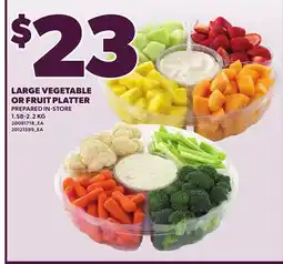 Loblaws LARGE VEGETABLE OR FRUIT PLATTER, 1.58-2.2 KG offer
