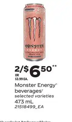 Loblaws MONSTER ENERGY BEVERAGES†, 473 ML offer