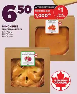 Loblaws 8 INCH PIES, 635-750 G offer