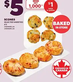 Loblaws SCONES, 4'S offer