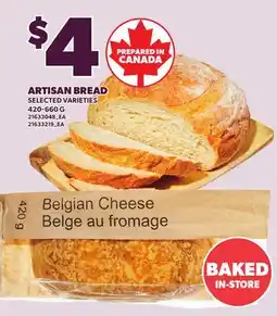 Loblaws ARTISAN BREAD, 420-660 G offer
