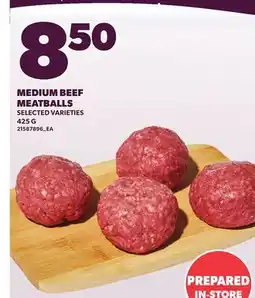Loblaws MEDIUM BEEF MEATBALLS, 425 g offer