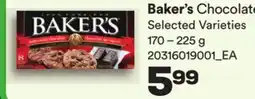 Loblaws BAKER'S CHOCOLATE, 170 – 225 G offer