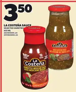 Loblaws LA COSTEÑA SAUCE, 455 ML offer