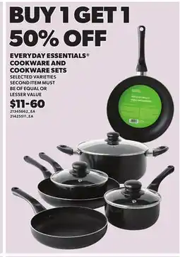Loblaws EVERYDAY ESSENTIALS COOKWARE AND COOKWARE SETS offer