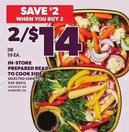 Loblaws IN-STORE PREPARED READY TO COOK SIDE, 545-865 G offer