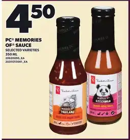 Loblaws PC MEMORIES OF SAUCE, 350 ML offer