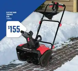 Canac Electric Snow Thrower 18 in offer