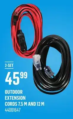 Canac Outdoor Extension Cords 7.5m and 12m offer