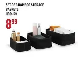 Canac Set of 3 Bamboo Storage Baskets offer