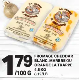 L'Intermarché FROMAGE CHEDDAR BLANC, MARBRE OU ORANGE , 4,5 KG offer