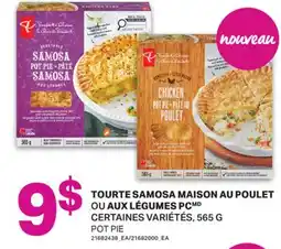 L'Intermarché TOURTE SAMOSA MAISON AU POULET AUX LÉGUMES PC / POT PIE, 565 G offer