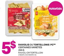 L'Intermarché RAVIOLIS OU TORTELLONIS PC / RAVIOLI OR TORTELLONI, 255 G offer