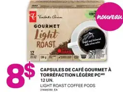 L'Intermarché CAPSULES DE CAFÉ GOURMET À TORRÉFACTION LÉGÈRE | LIGHT ROAST COFFEE PODS, 12 UN offer