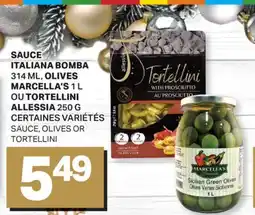 L'Intermarché SAUCE ITALIANA BOMBA 314 ML, OLIVES 1 L ALLESSIA 250 G | SAUCE, OLIVES offer