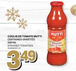L'Intermarché COULIS DE TOMATE MUTTI / STRAINED TOMATOES, 680 ML offer