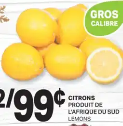 L'Intermarché CITRONS | LEMONS offer