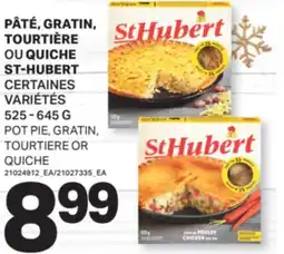 L'Intermarché PÂTÉ, GRATIN, TOURTIÈRE OU QUICHE ST-HUBERT | POT PIE, GRATIN, TOURTIERE OR QUICHE, 525 - 645 G offer