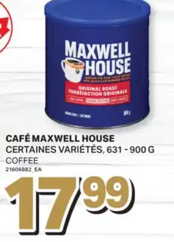 L'Intermarché CAFÉ MAXWELL HOUSE / COFFEE, 631 - 900 G offer