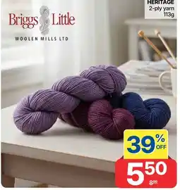 Rossy HERITAGE 2-ply yarn offer