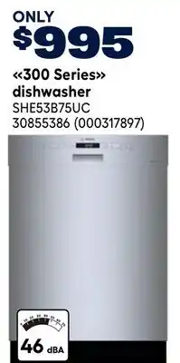 RONA Bosch 300 Series dishwasher offer