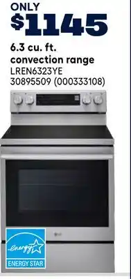 RONA 6.3 cu. ft. convection range offer