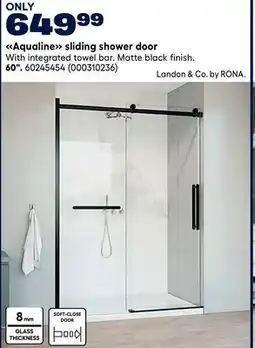 RONA Landon & Co. by RONA 60 Aqualine sliding shower door offer