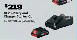 RONA Bosch 18-V Battery and Charger Starter Kit offer