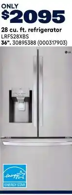 RONA 28 cu. ft. refrigerator offer