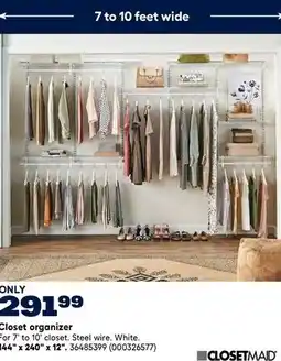 RONA CLOSETMAID Closet organizer offer