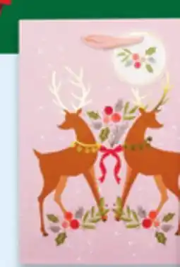 Walmart Small or medium Christmas paper gift bag offer