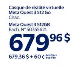 Walmart Meta Quest 3 512GB offer