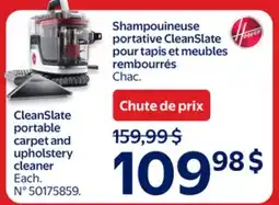 Walmart Hoover CleanSlate portable carpet and upholstery cleaner offer