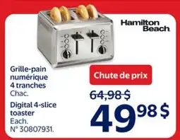 Walmart Hamilton Beach Digital 4-slice toaster offer