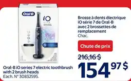 Walmart Oral-B iO series 7 electric toothbrush with 2 brush heads offer