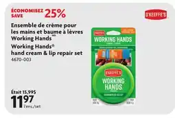 Home Hardware Working Hands Cream & Lip repair set offer