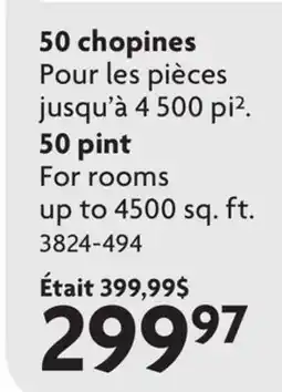 Home Hardware 50 pint For rooms offer