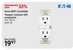 Home Hardware Prise DDFT inviolable Tamper resistant GFI receptacle offer