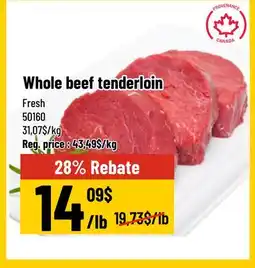 Mayrand Whole Filet Mignon Tenderloin Beef offer